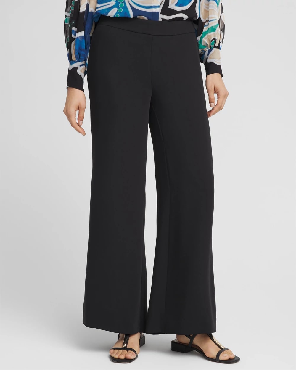 【Anyone more】Shuna Charcoal String Long Wide Pants CHS_SOFT WIDE LEG